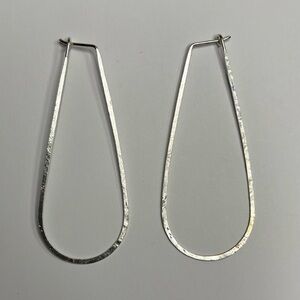 Elegant Silver Teardrop Earrings